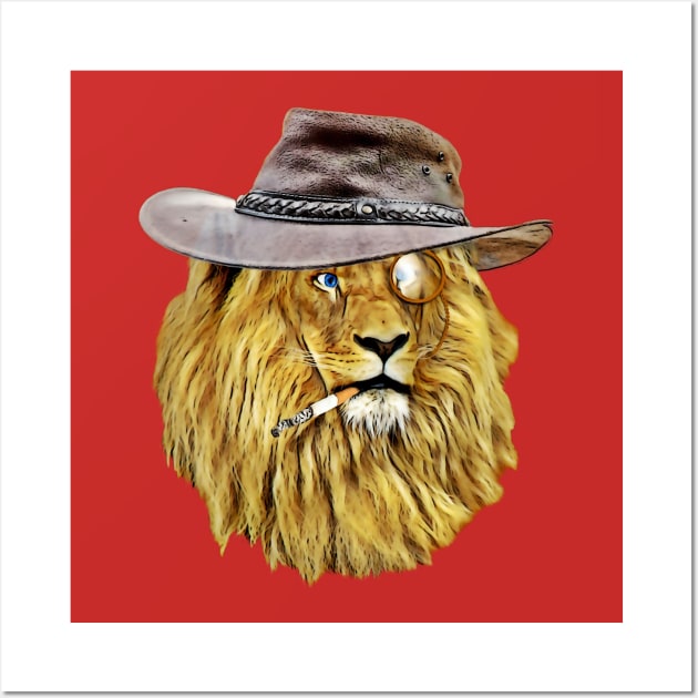 Funny Lion Wall Art by Emart